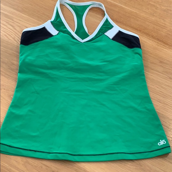 ALO Yoga Tops - Alo Yoga Womens Kelly Green Cool Fit Tank Top~XL